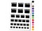 Clapperboard Movie Film Director Action Temporary Tattoo Water Resistant Fake Body Art Set Collection